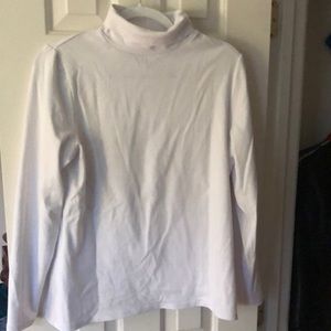 White long sleeve turtle neck